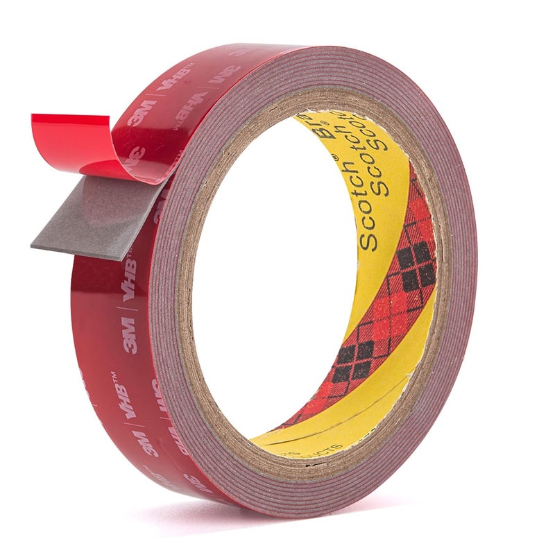 Hasaky Double Side Tape Heavy Duty,1in x 10ft Mounting Tape Strong Adhesive Double Sided Tape Waterproof Foam Tape for LED Strip Light Tape Picture Hanging Strips for Wall - Image 1